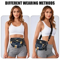 Sac banane personnalisé à imprimé Plumeria Hawaïen pour femme, idéal pour le shopping, les voyages, le quotidien et les programmes d'étiquetage privé