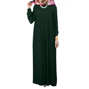 New Top Best Selling 2pcs sets Arabic Supplier Long Sleeve Ladies Islamic Clothing Abaya Muslim Women Dress with Jumpsuits