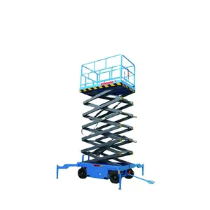 Передвижная подъемная платформа, полностью самоходная ножничная лестница, высота 8 метров 10 метров 12 метров
