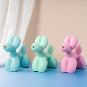 Figura Decorativa <span class=keywords><strong>de</strong></span> Perro Globo con Boca Dorada, Escultura <span class=keywords><strong>de</strong></span> Resina Pintada a Mano, Personaje <span class=keywords><strong>de</strong></span> Cine y Televisión, Decoración para el Hogar - Product Image 4