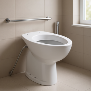 WC mural pour personnes âgées, longueur 60,2 cm, largeur 40,1 cm, hauteur 51,4 cm, compatible bidet - Product Image 3