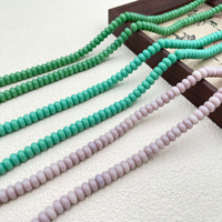 Perles plates Abacus 5x8mm, perles intercalaires en forme de disque multicolores assorties, perles pour la fabrication de bijoux DIY (bracelets, colliers)