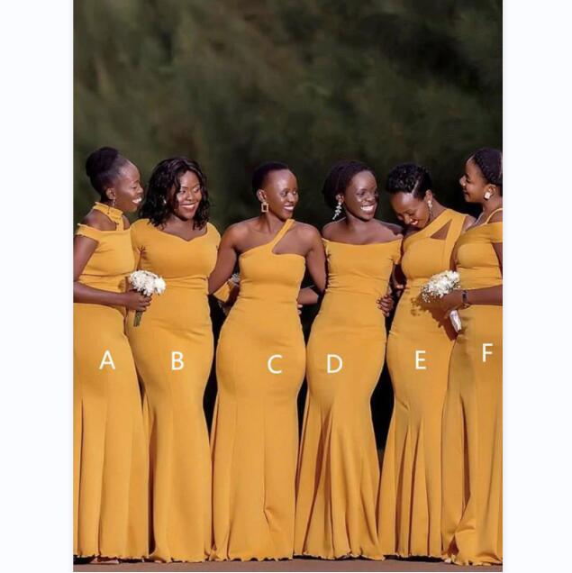 plus size yellow bridesmaid dresses Sleeveless Cowl Neck Chiffon Plus Size Floor Length Bridesmaid Dresses main image 1