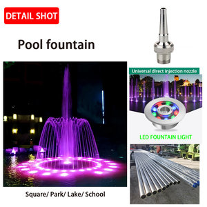 piccola dimensione musicale circolare fontana di acqua centro esterno ad alto getto decorativo danza viola illuminazione a LED giardino caratteristica del sistema - Product Image 3