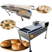 Machine industrielle électrique de fabrication de bagels, ensemble de machines de formage et de cuisson pour ligne de transformation alimentaire
