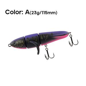 <span class=keywords><strong>Leurre</strong></span> <span class=keywords><strong>de</strong></span> pêche flottant japonais à trois sections, 11,5 cm, 23 g, <span class=keywords><strong>pour</strong></span> lancer à longue distance, <span class=keywords><strong>pour</strong></span> la pêche au bar noir - Product Image 6