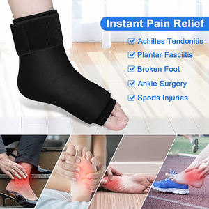 Custom Ankle Heel <strong>Foot</strong> <strong>Ice</strong> <strong>Pack</strong> Wrap for Injuries with Reusable Gel Cold <strong>Packs</strong> Brace Cooling Compression Therapy - Product Image 5
