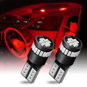Bombilla LED AUXITO 12V T10 194 Roja 240 lm, bombilla LED para faros delanteros 1900K para luz interior de coche - Product Image 1
