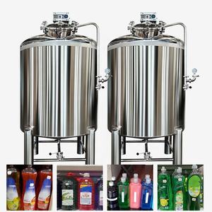 Máquina para hacer jabón de champú de 1000L, máquina para hacer jabón líquido, mezclador de acero inoxidable, equipo de mezcla semifluido líquido - Product Image 2