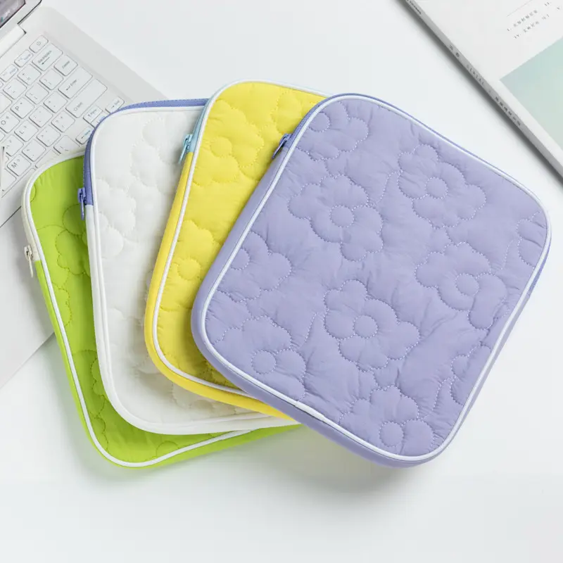 Sac d'ordinateur portable de style japonais avec étiquette personnalisée sac de rangement de voyage matelassé pochette pour étudiantes sacs pour tablettes pour Ipad