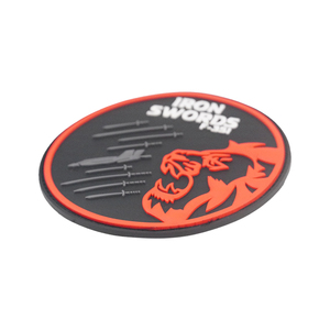 도매 사용자 정의 3d 소프트 Pvc 패치 로고 Pvc 벨크로 패치 금형 고무 패치에 전술 바느질 - Product Image 1