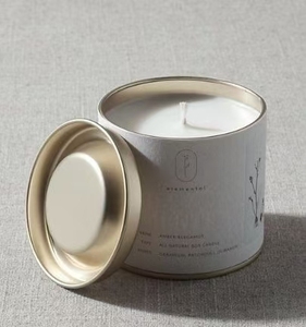 Boîtes en métal rondes mates vert armée personnalisées en gros, <span class=keywords><strong>de</strong></span> qualité alimentaire, avec couvercles, pour bougies et emballages <span class=keywords><strong>de</strong></span> thé. - Product Image 6