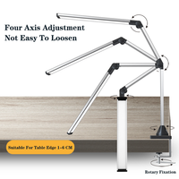 Lampe de bureau LED électrique moderne en aluminium avec fonction de mémoire, contrôle tactile, sans scintillement, éclairage grand angle pour salles de lecture