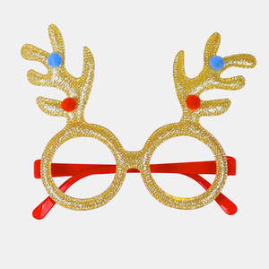 WH SDYJ 2026 Accessori Decorativi Natalizi Glitterati per Foto: Corna di Renna, Cappello di Babbo Natale, Occhiali con Fiocchi di Neve per Adulti e Bambini - Product Image 6