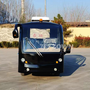 Voiture électrique de tourisme 4 places noire à coffre ouvert pour parcs et stations balnéaires - Product Image 2