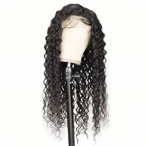 Perruques 13x6 en cheveux humains Remy ondulés, sans colle, pour perruque Lace Front pré-épilée, bouclée en profondeur, avec dentelle HD complète, noire, fabriquée à la machine - Product Image 6