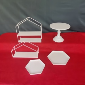 Rak Kue Kawat Logam Emas 3 Tingkat Grosir, Menara Pajangan Kue Bundar untuk Dekorasi Meja Pesta Pernikahan Ulang Tahun - Product Image 6