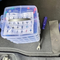 Kit de 1045 pièces d'accessoires mixtes pour réparation de pare-chocs de voiture : vis, rivets et clips de fixation