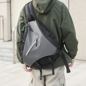 Sac bandoulière unisexe personnalisé convertible en sac à dos, sac de poitrine, sac à dos de jour avec sangle à fermeture éclair, sac à bandoulière décontracté à double usage - Product Image 5