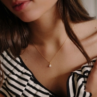 Collier en acier inoxydable plaqué or 18 carats, hypoallergénique, avec pendentif élégant en moissanite, bijoux de mode en gros