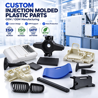 Pièces moulées par injection plastique personnalisées, composants en plastique moulé ABS PP OEM pour l'automobile et les équipements industriels
