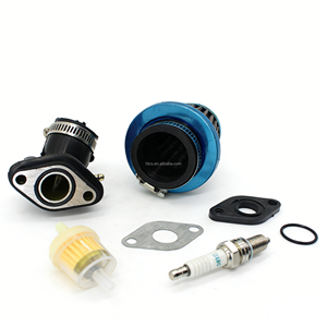 Kit de remplacement de carburateur, filtre à air et collecteur d'admission pour moteur de <span class=keywords><strong>scooter</strong></span>, VTT, cyclomoteur, kart GY6 50/49CC 4 temps (inclut le carburant) - Product Image 2