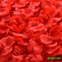 Vente en gros de 1000 pétales de rose artificiels en soie rouge pour les décorations de mariage, de confession, de fête et de la Saint-Valentin