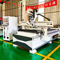 Machine de découpe par emboîtement CNC, machine de fraisage CNC à 4 axes avec ATC pour la fabrication de meubles en bois, machine de gravure, travail du bois