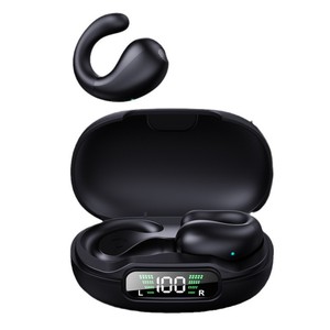 Wireless <b>Bluetooth</b> Earphones Q92 Clip On Noise Cancelling Sport Earbuds With Type C Charging Long Battery Life - Product Image 1