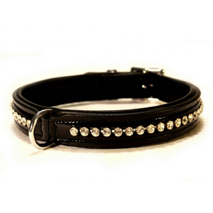 Premium Leather <b>Collar</b> with Reinforced Stitching and Metal Hardware from Divine International - Product Image 1
