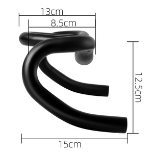 Manillar de bicicleta de carretera, manillar de bicicleta de piñón fijo, manillar de subida, manillar de carreras, barra doblada, accesorios de ciclismo - Product Image 4