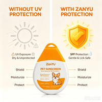Crème Protectrice Cutanée pour Animaux de Compagnie en Marque Blanche, Formule Solaire Douce et Non Irritante pour Chiens et Chats, Utilisation Quotidienne en Extérieur
