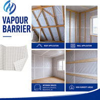 Membrane d'étanchéité haute performance Sohi, barrière contre la vapeur, sous-couche de toiture, renforcée en maille PP+PE, similaire à Tyvek