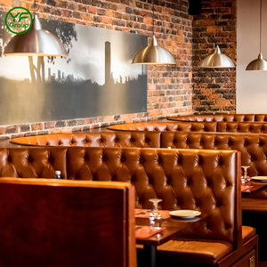 Vendita di Fabbrica: Arredamento di Lusso per Ristoranti, Divanetti a U Personalizzati in Pelle e Legno per Bar e Ristoranti - Product Image 2