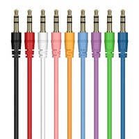 Câble d'extension audio Jack 3,5 mm, câble auxiliaire plaqué or, câble AUX 3,5 mm, câble audio 3,5 mm pour voiture