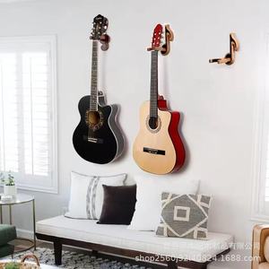 Support mural en bois pour guitare, design note de musique, durable, pour la décoration de chambre à coucher et de salon, support pour violon - Product Image 2