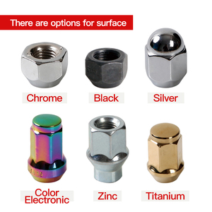 Carbon Steel Alloy Metal Black Silver Titanium Security <strong>Locking</strong> Automotive Car <strong>Wheel</strong> Hub Lug Lock <strong>Nut</strong> <strong>Set</strong> - Product Image 4