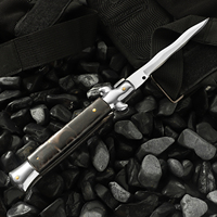 Couteau de poche pliable EDC OEM portable en acier 3CR13, couteau de chasse et de camping en plein air avec manche en résine