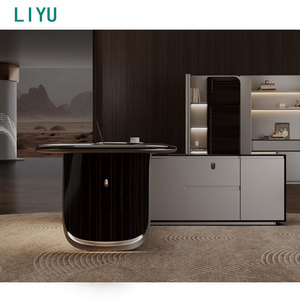 Современная дизайнерская офисная мебель Liyu L-образная Генеральная директорская стойка, конвертируемая стоимость бюро - Product Image 2