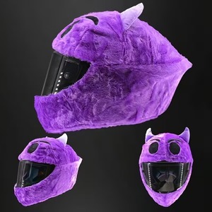 Funda de Casco de Felpa para Adultos Unisex, Fibra de Poliéster, Multiusos, para Bicicleta, Scooter Eléctrico, Motocicleta, Protector de Cabeza - Product Image 6