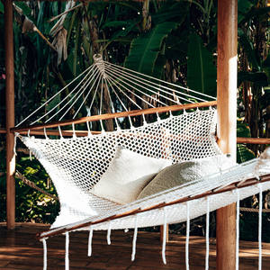 <span class=keywords><strong>Hamac</strong></span> portable personnalisé à rayures tissées avec pompon, balançoire de camping en plein air, <span class=keywords><strong>hamac</strong></span> pliable pour l'extérieur - Product Image 1