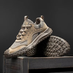 Chaussures de sécurité sportives pour hommes avec embout en acier, légères, respirantes, en maille, à lacets, antidérapantes, pour la course hivernale - Product Image 4