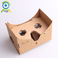 Approvisionnement direct usine VR1001 Lunettes de réalité virtuelle 3D en carton pour smartphone DIY Yiwu