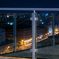 Spigots de fixation en acier inoxydable brossé 304/316/2205 pour balustrades en verre sans cadre, escaliers, piscines, balcons, clôtures – Modernes, résistants à la rouille et à l'eau