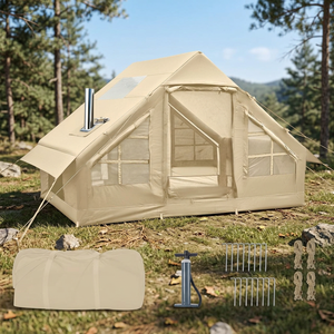 Grande tente gonflable de luxe imperméable, durable, hermétique, portable, quatre saisons, double couche, 7,5 m, installation rapide, tissu Oxford PVC - Product Image 3