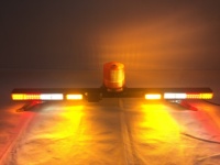 Barre lumineuse de sécurité pour camionnette de 47 pouces Barre lumineuse LED d'avertissement Barre de mine stroboscopique magnétique avec alarme de secours