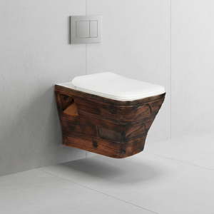 Modern Export Quality Chinese Colorful Wooden Decorative Ceramic One Piece Water Closet Toilet WC - Product Image 2