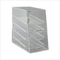 Séparateurs détachables acrylique garde-manger organisateur boîte de rangement transparente pain boulangerie gâteau Dessert présentoir bac de rangement étui
