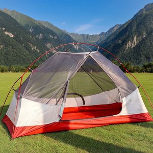 Carpa Impermeable Ultraligera y Portátil de Doble Capa para las Cuatro Estaciones, Diseño Transpirable y Resistente al Viento, de Nailon/Oxford, para Campamento al Aire Libre - Product Image 3