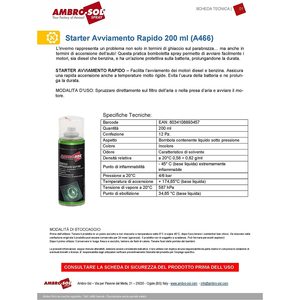 Ambro-Sol Starter Spray 400ml Avvio Rapido Uso Professionale - Product Image 2